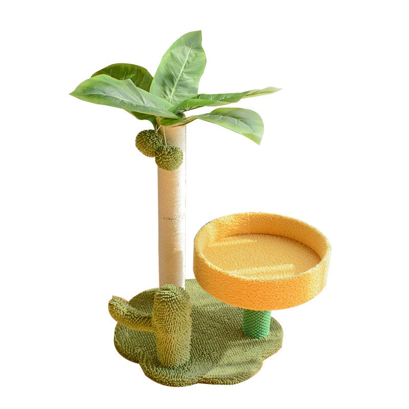 Kratzbaum mit Spielzeug für Katzen