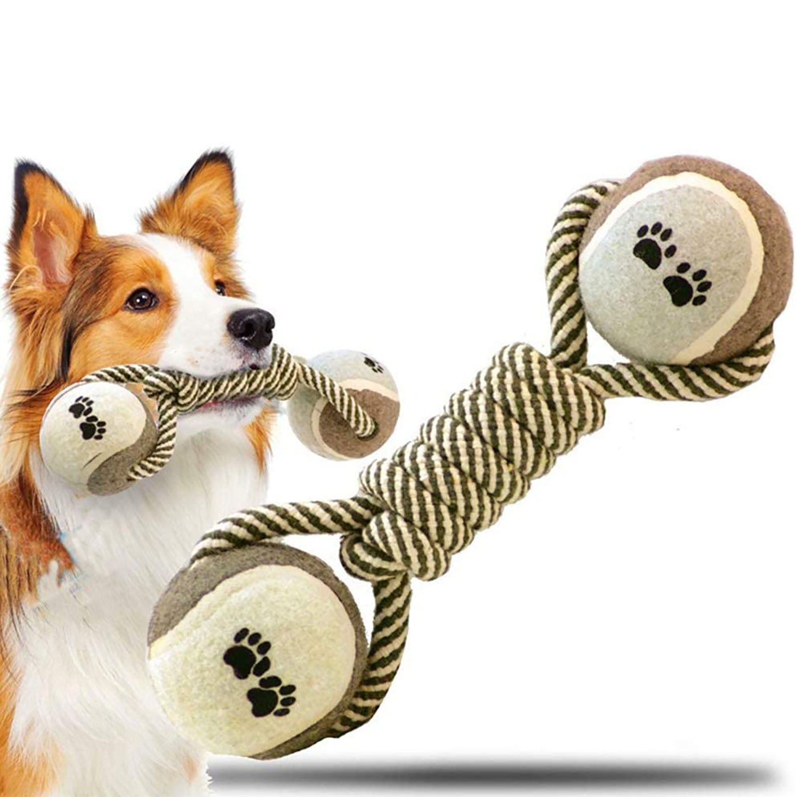 Interaktives Baumwoll-Seilspielzeug für Hunde