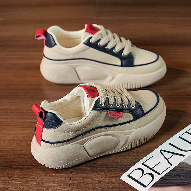 Vielseitige Dad Shoes mit runder Zehenpartie