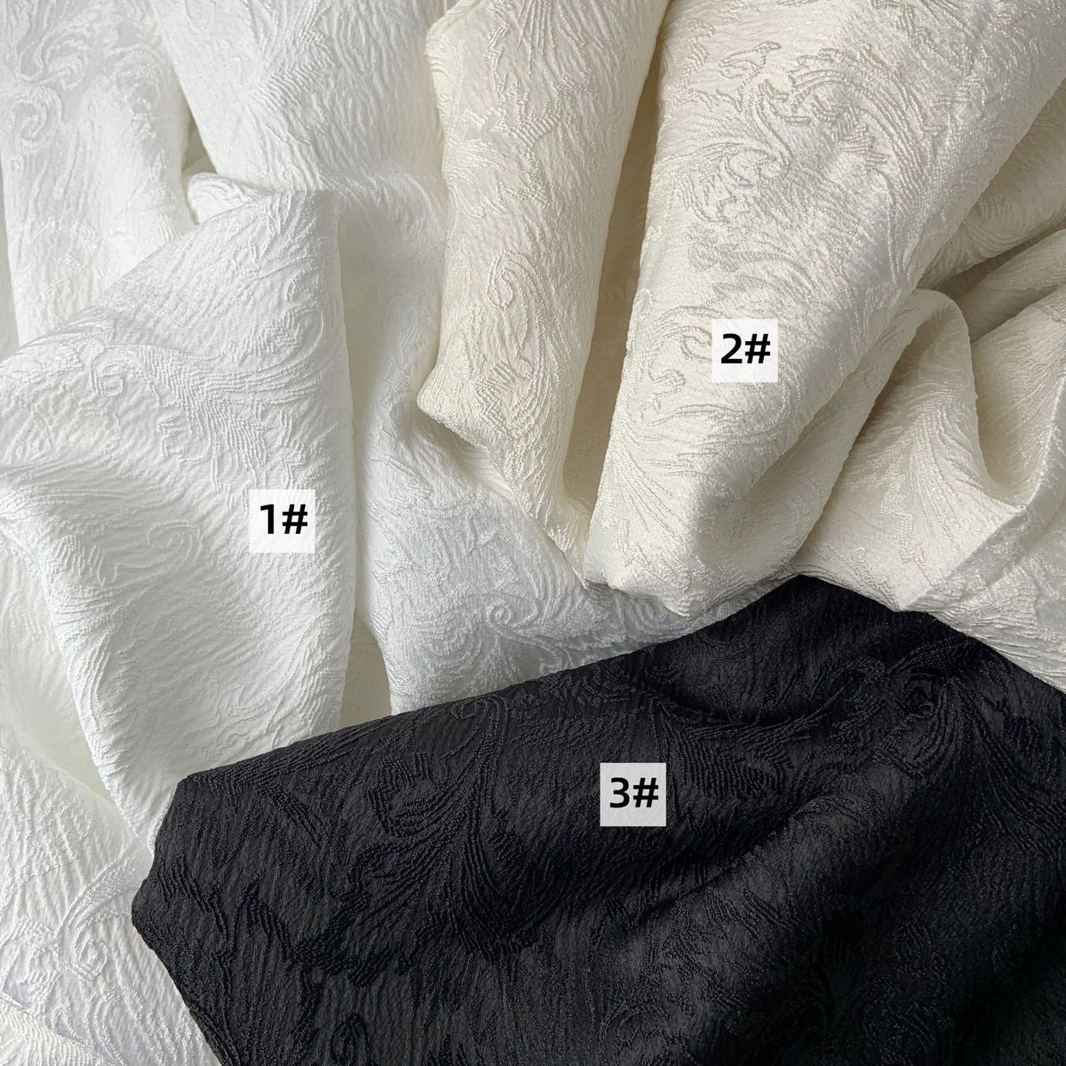 Geprägter Jacquard-Stoff aus Seide, humanoides Muster – Bild 8 | LuxeStyle