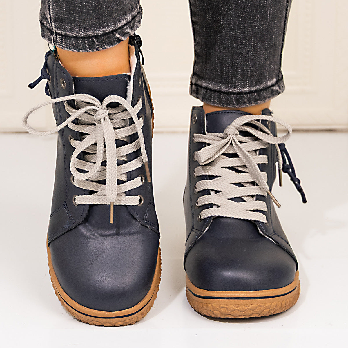 Winter-Boots mit Schnürung