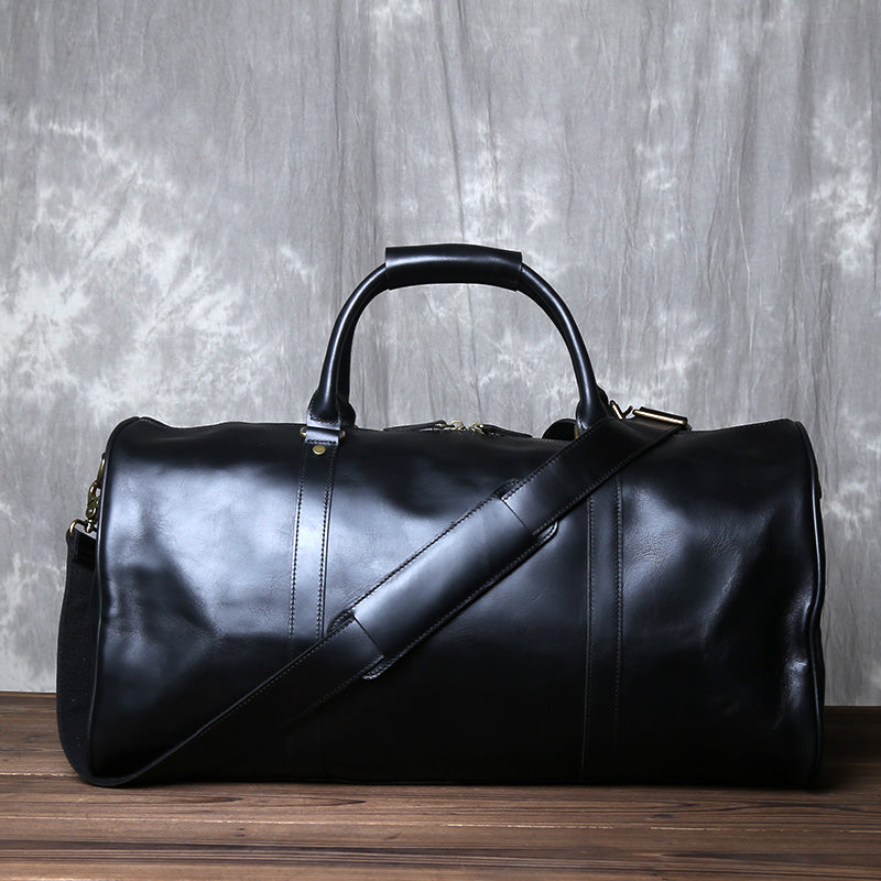 Retro-Reisetasche aus Crazy Horse Leder – Bild 4 | LuxeStyle