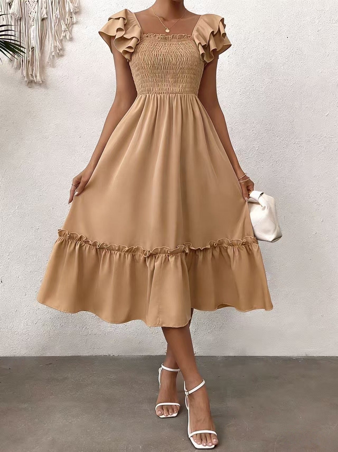 Elegantes A-Linien Midikleid