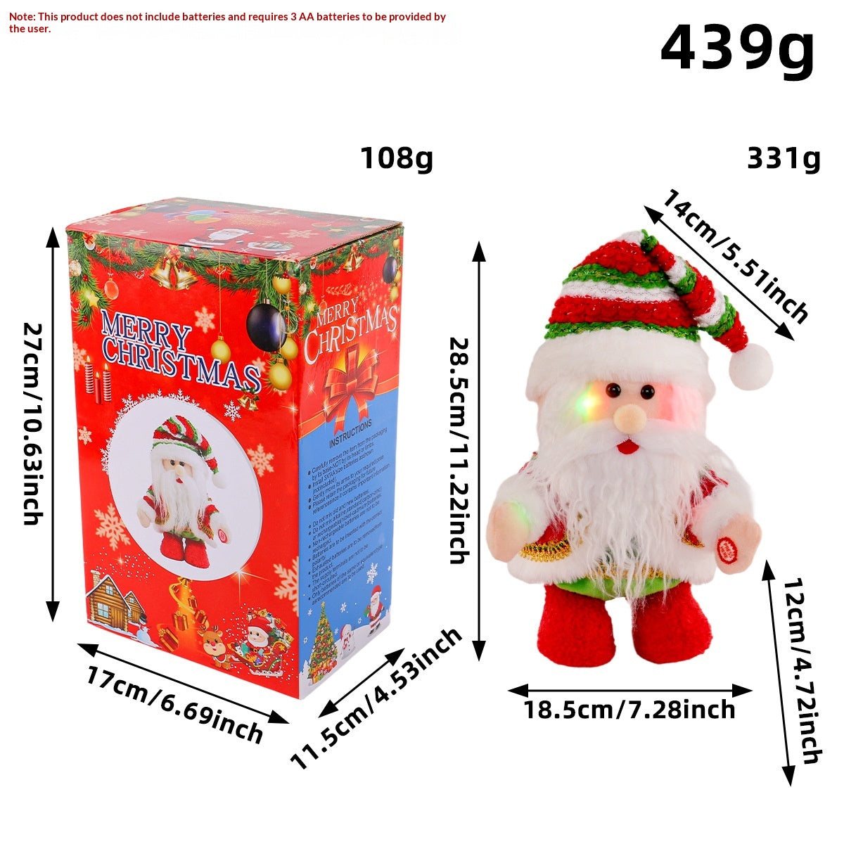 Weihnachtsglühender Musik-Ornament mit Bewegung – Bild 4 | LuxeStyle