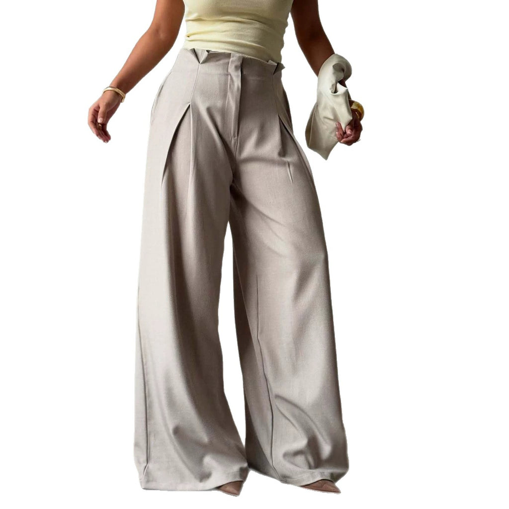 Weite Hose mit hohem Bund