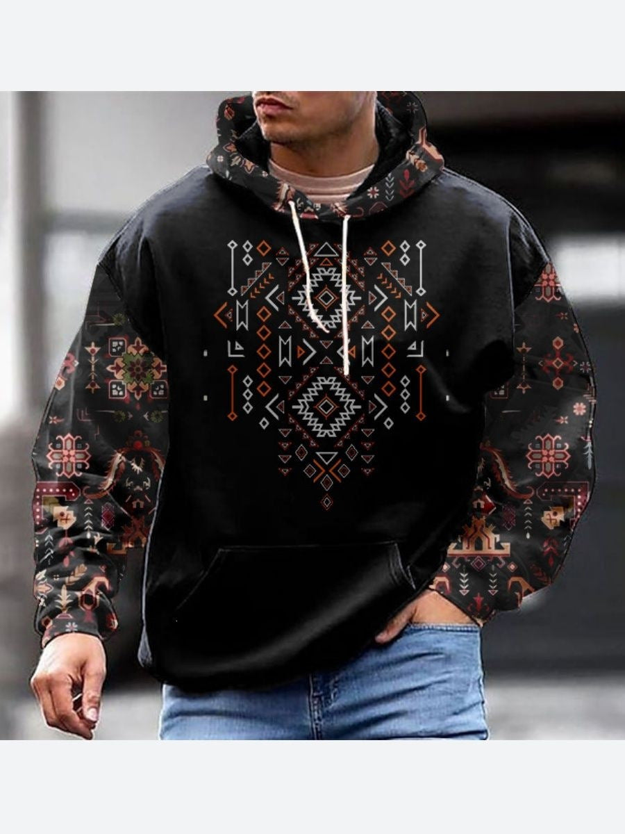 Herren Kapuzenpullover Langarm Casual