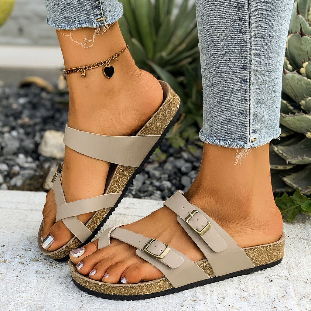 Sandalen mit Doppelreihenverschluss – Bild 5 | LuxeStyle