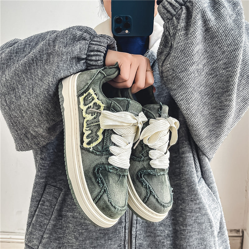 Denim Freizeitschuhe mit dicker Sohle – Bild 5 | LuxeStyle