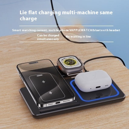 3-in-1 Faltbare 15W Kabellose Ladestation