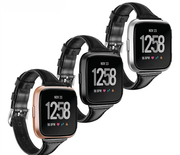 T-förmiges Lederarmband für Smartwatch – Ansicht 2