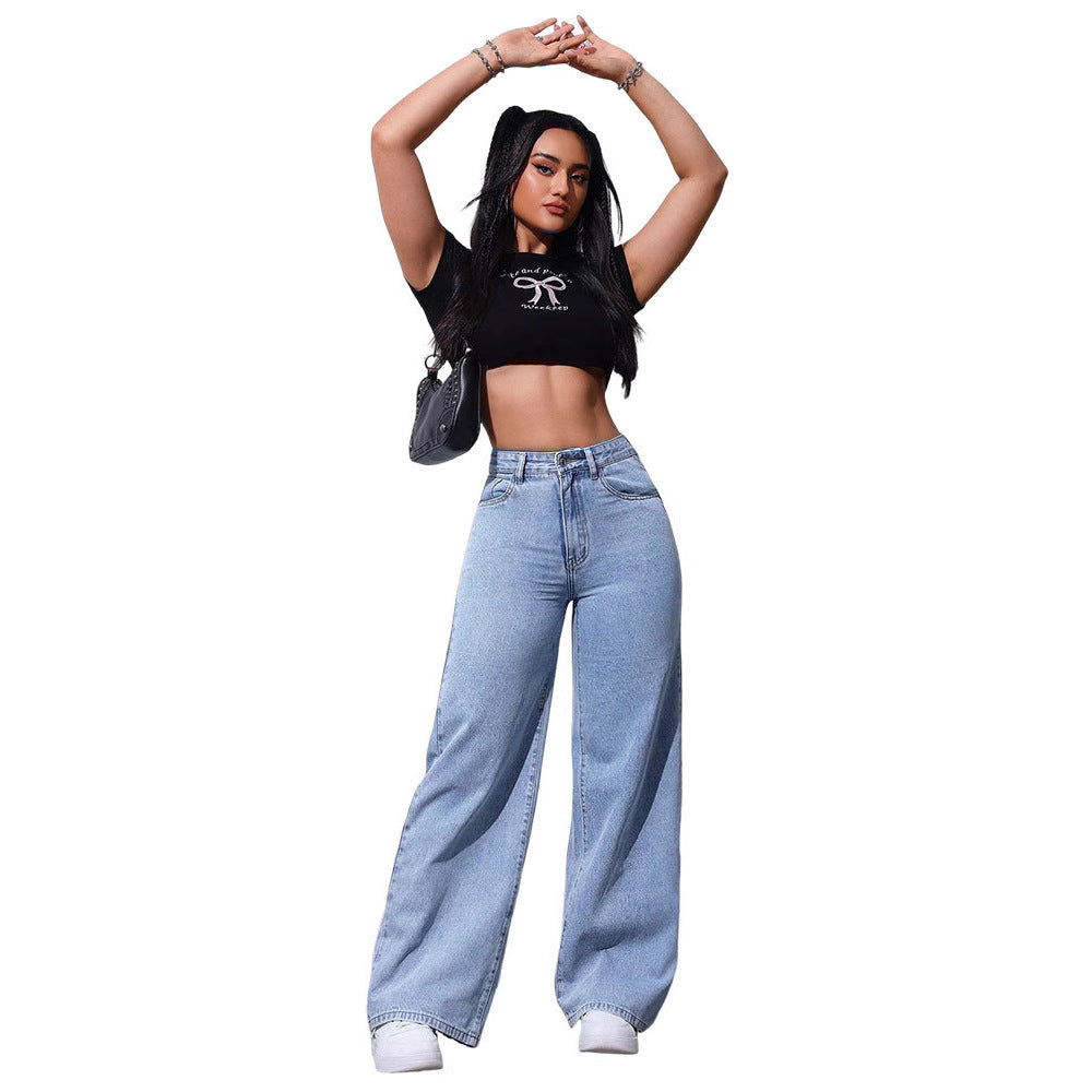 Lange, gerade Jeans
