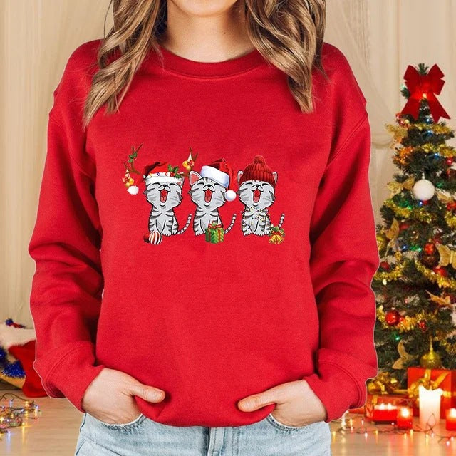 Weihnachtskatze Pullover