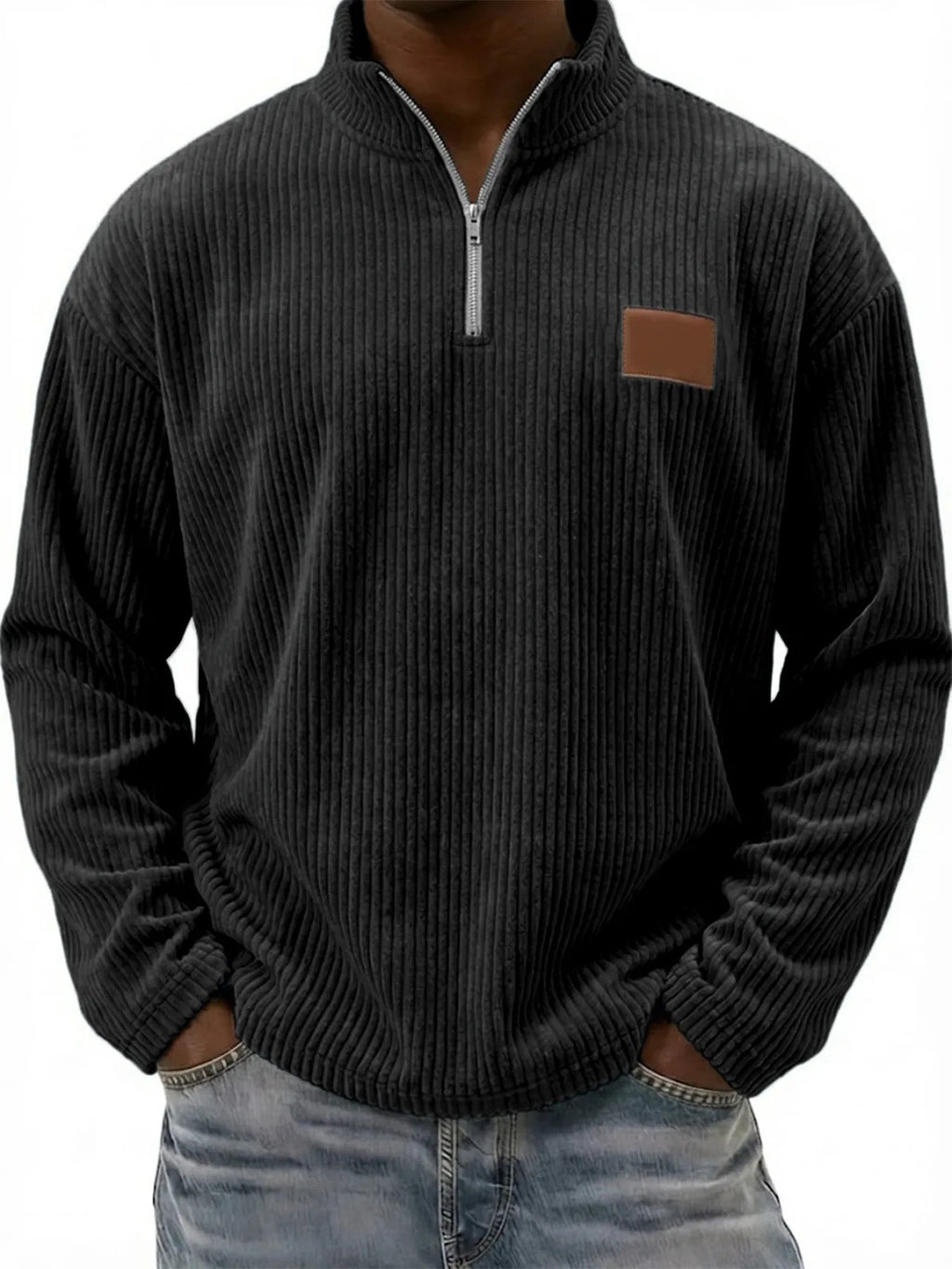 Retro-Cordonpullover mit Stehkragen – Bild 16 | LuxeStyle