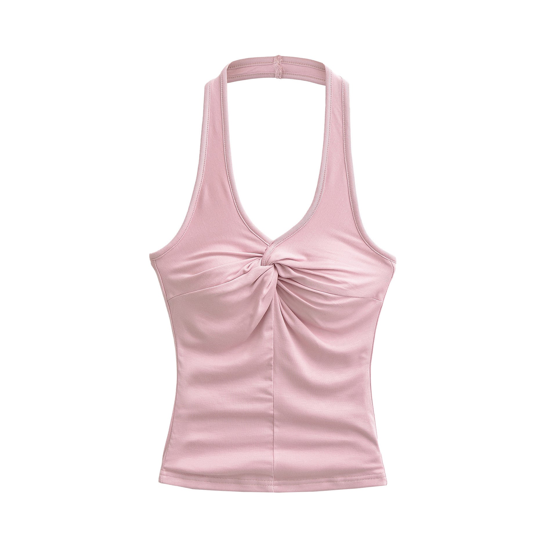 Halter-Neck V-Shirt für Damen