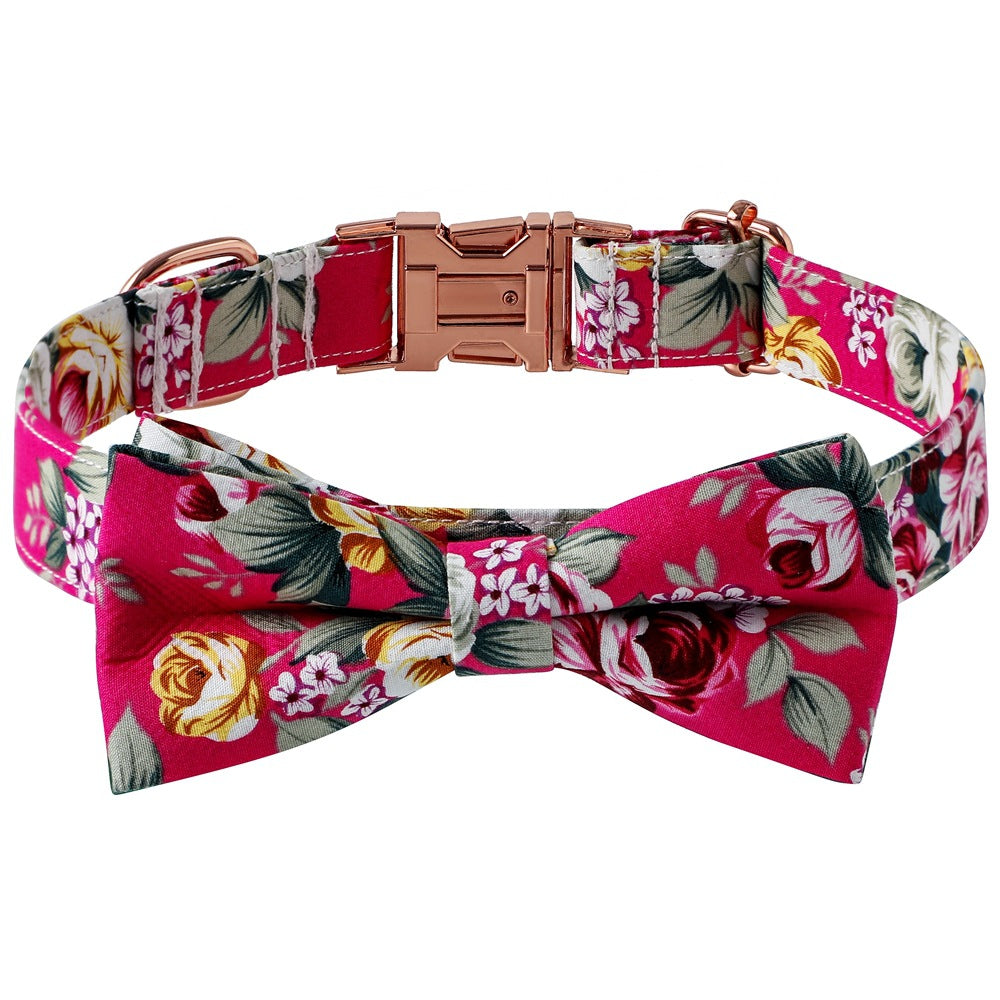 Halsband Baumwolle Rose Gold Schnalle – Bild 5 | LuxeStyle