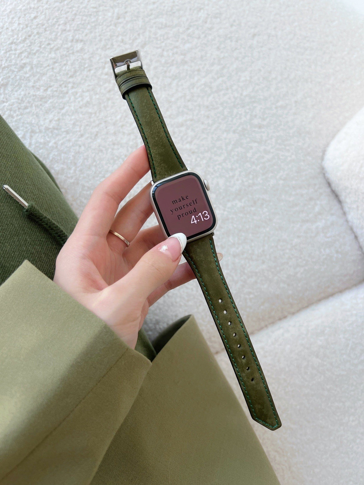 Vintage-Uhrenarmband aus Leder für Apple Watch – Bild 4 | LuxeStyle