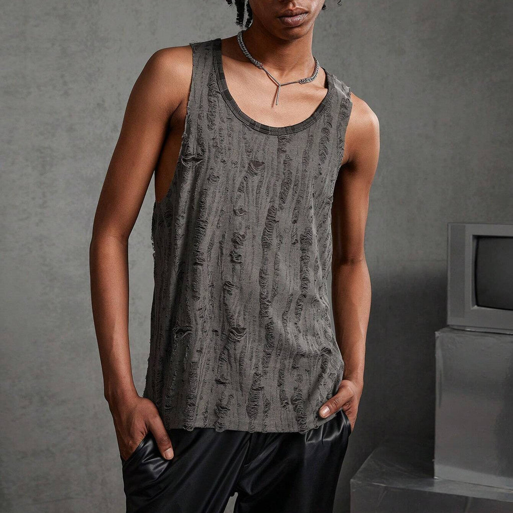 Geripptes Streetwear-Tanktop für Herren