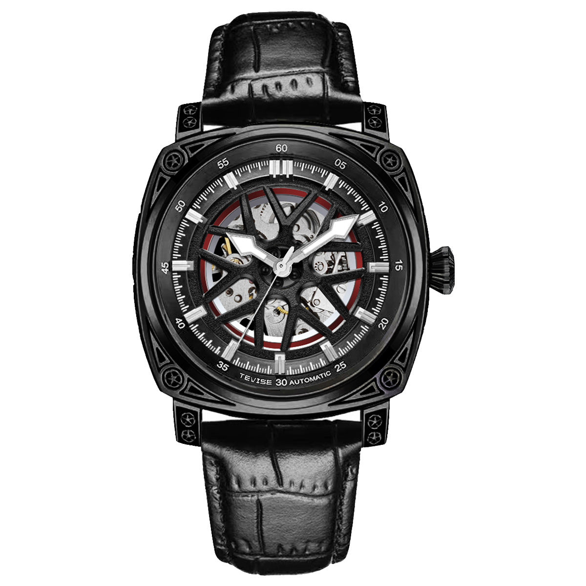 Herren Leder-Armband Automatik