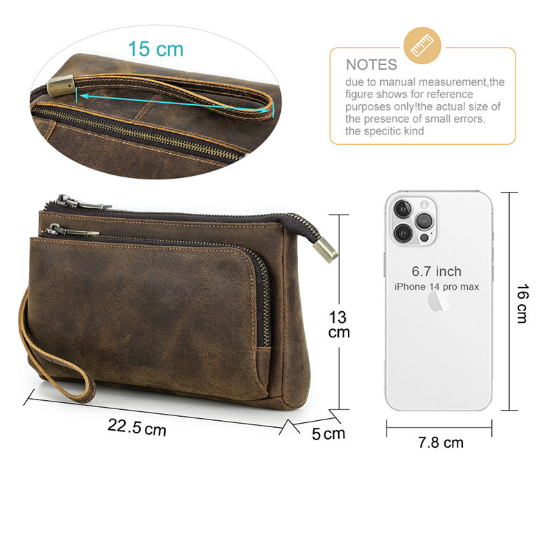 Grosses Leder-Taschen für unterwegs
