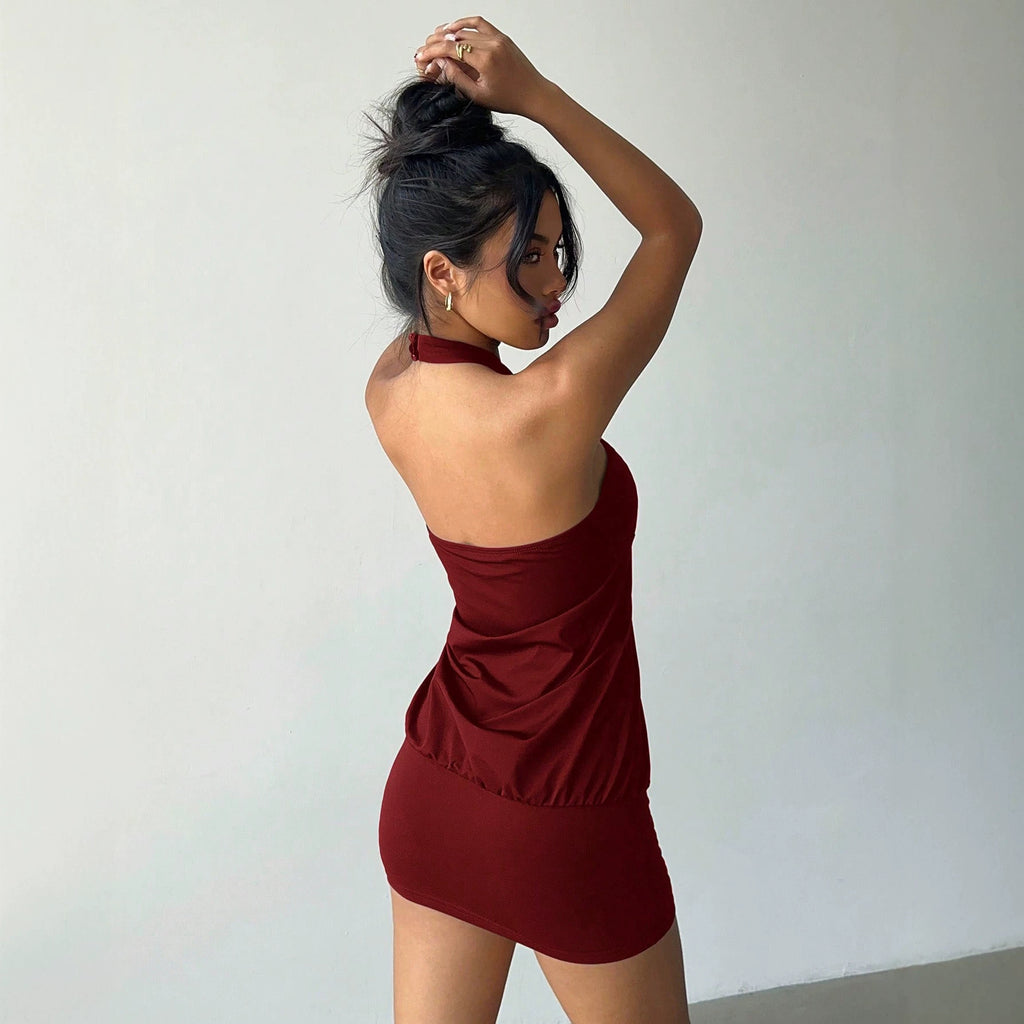 Elegantes Halterneck-Kleid