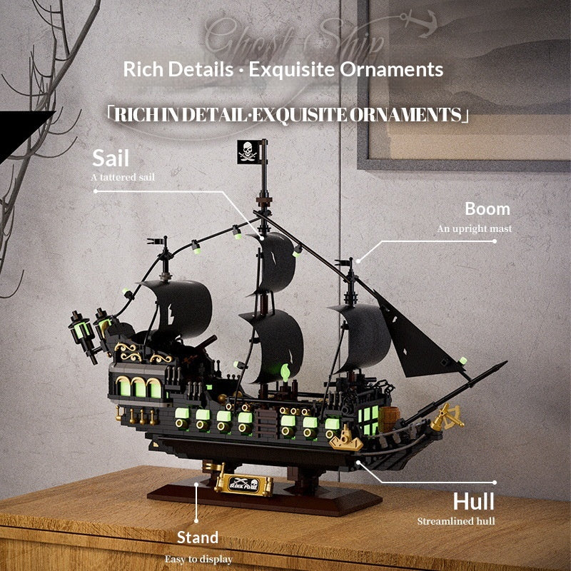 Geister-Piratenschiff Bausteine-Set