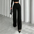 High-Waist Straight Leg Hose für Damen