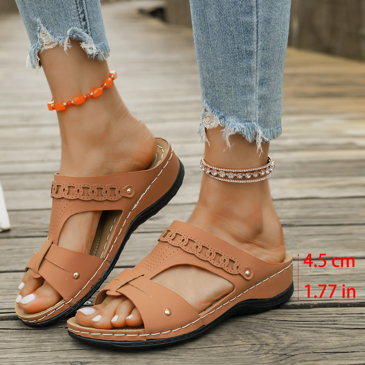 Slope Heel Plus Personalisierte Sandalen – Bild 4 | LuxeStyle