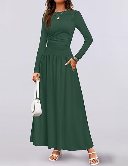 Langarm-Kleid mit Taschen