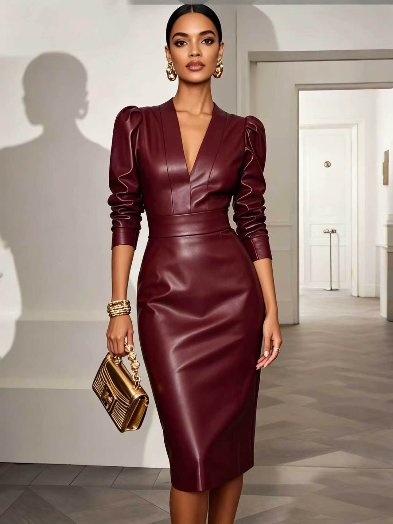 Schlanke Damenkleid