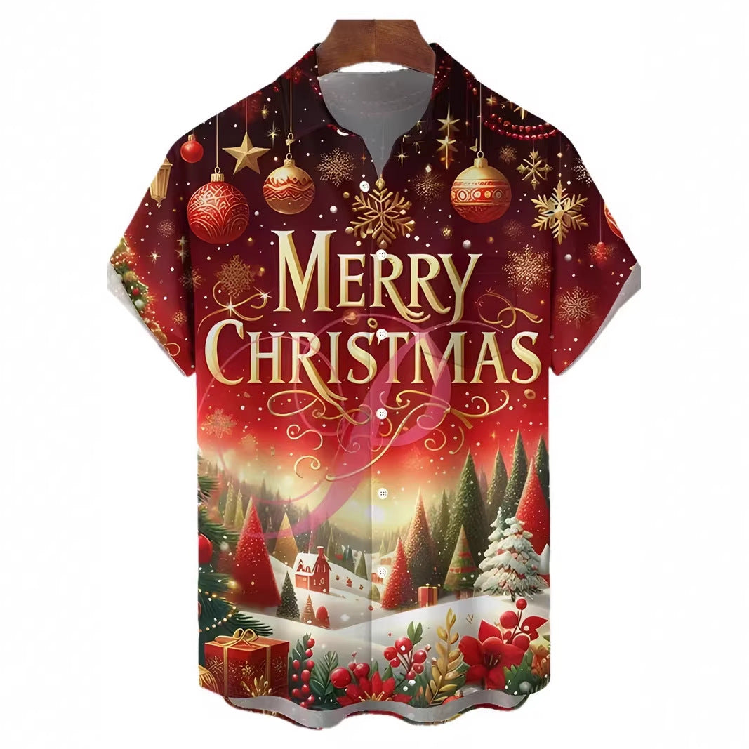 3D-Druck Weihnachts-Shirt Herren
