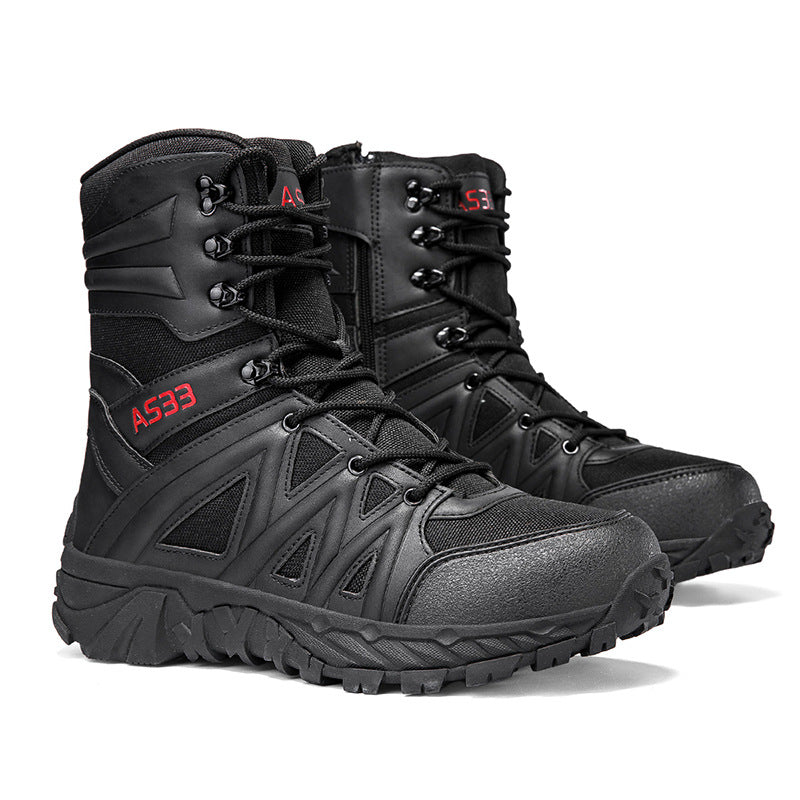 Atmungsaktive Lederhikingboots Outdoor & Arbeit