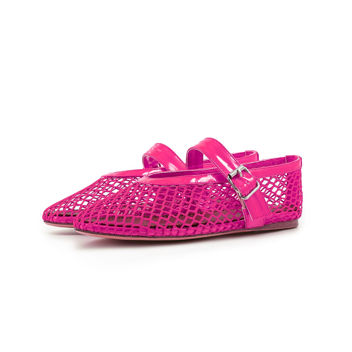 Mary Jane Mesh-Ballerinas mit Knöchelschnalle – Bild 11 | LuxeStyle