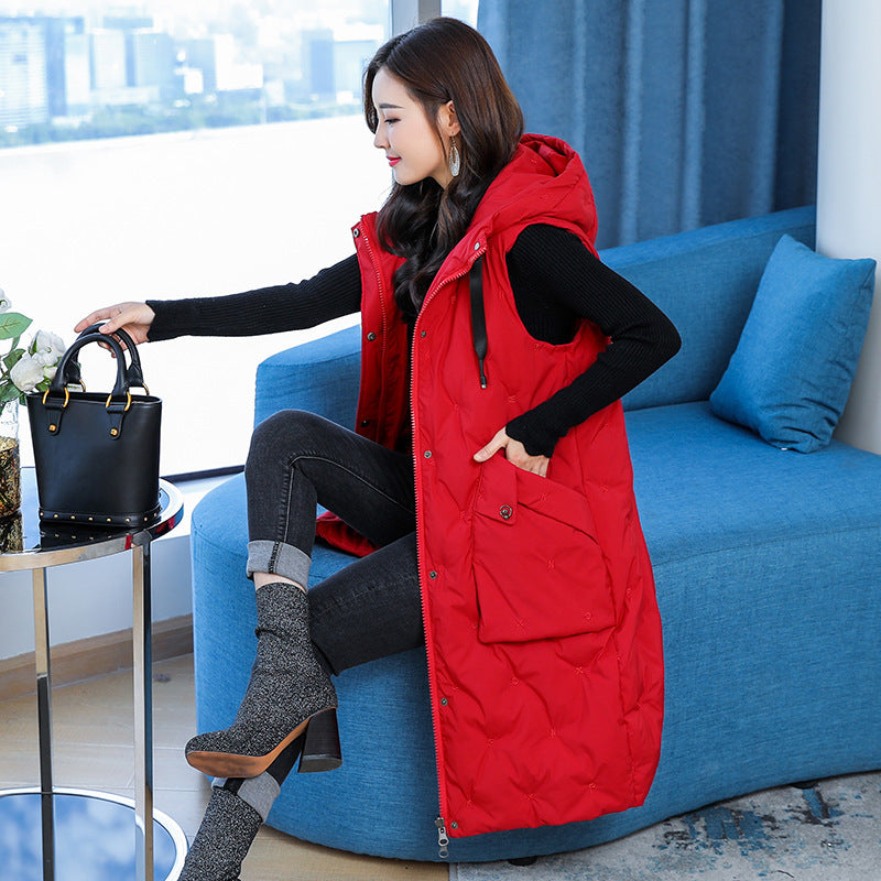 Gefütterte Weste mit Rüschensaum – Bild 4 | LuxeStyle