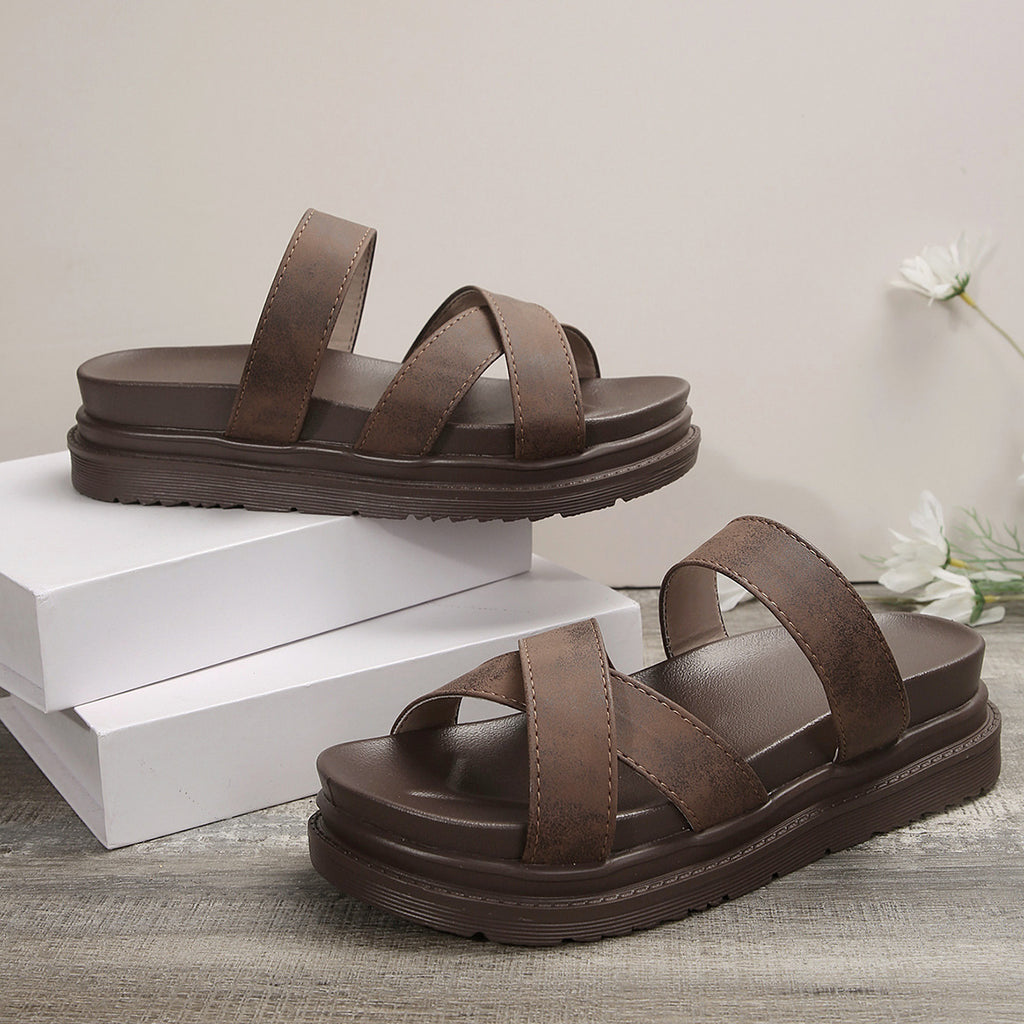 Damen-Plateau-Sandalen mit Kreuzriemen – Bild 13 | LuxeStyle