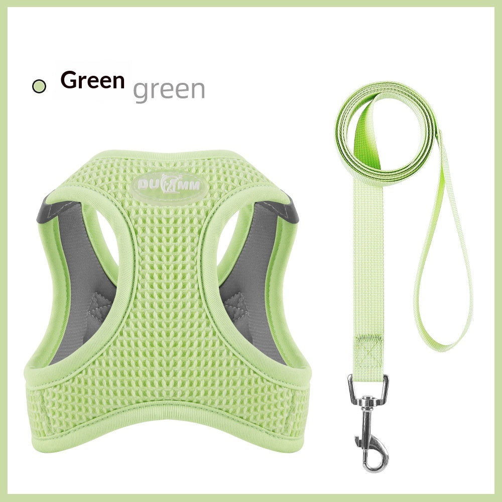 Verstellbares Katzenhalsband mit Leine