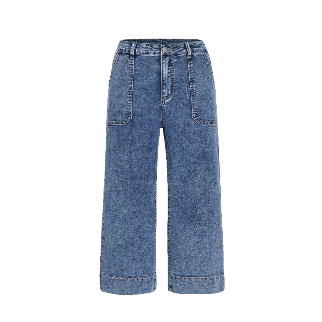 Dunkelblaue Slim-Fit-Hose