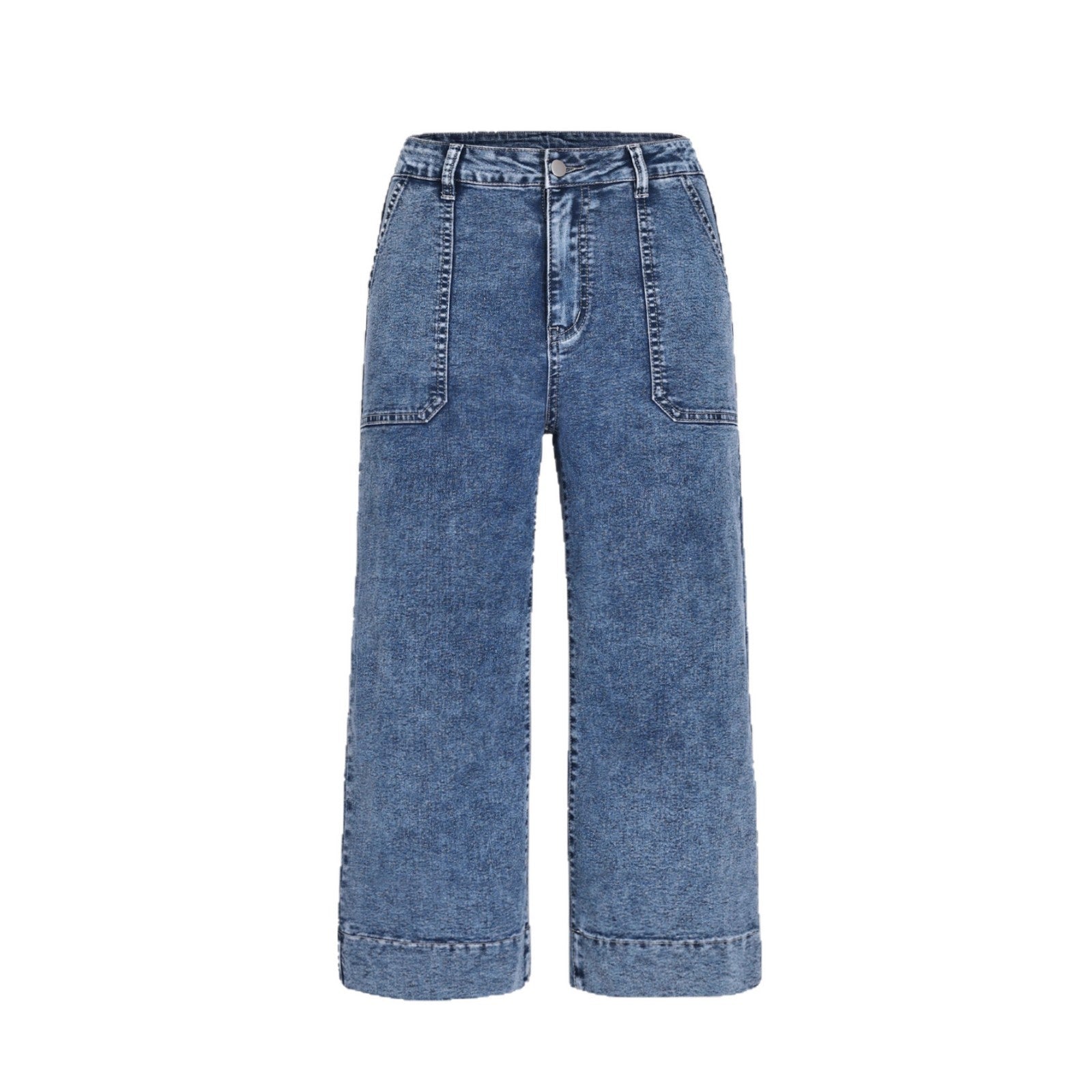Dunkelblaue Slim-Fit-Hose