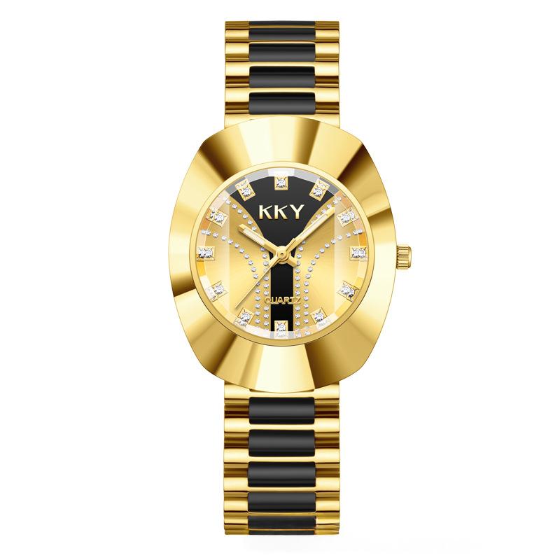 Gold-Case-Uhr mit Goldteller – Mediterraner Stil – Bild 6 | LuxeStyle
