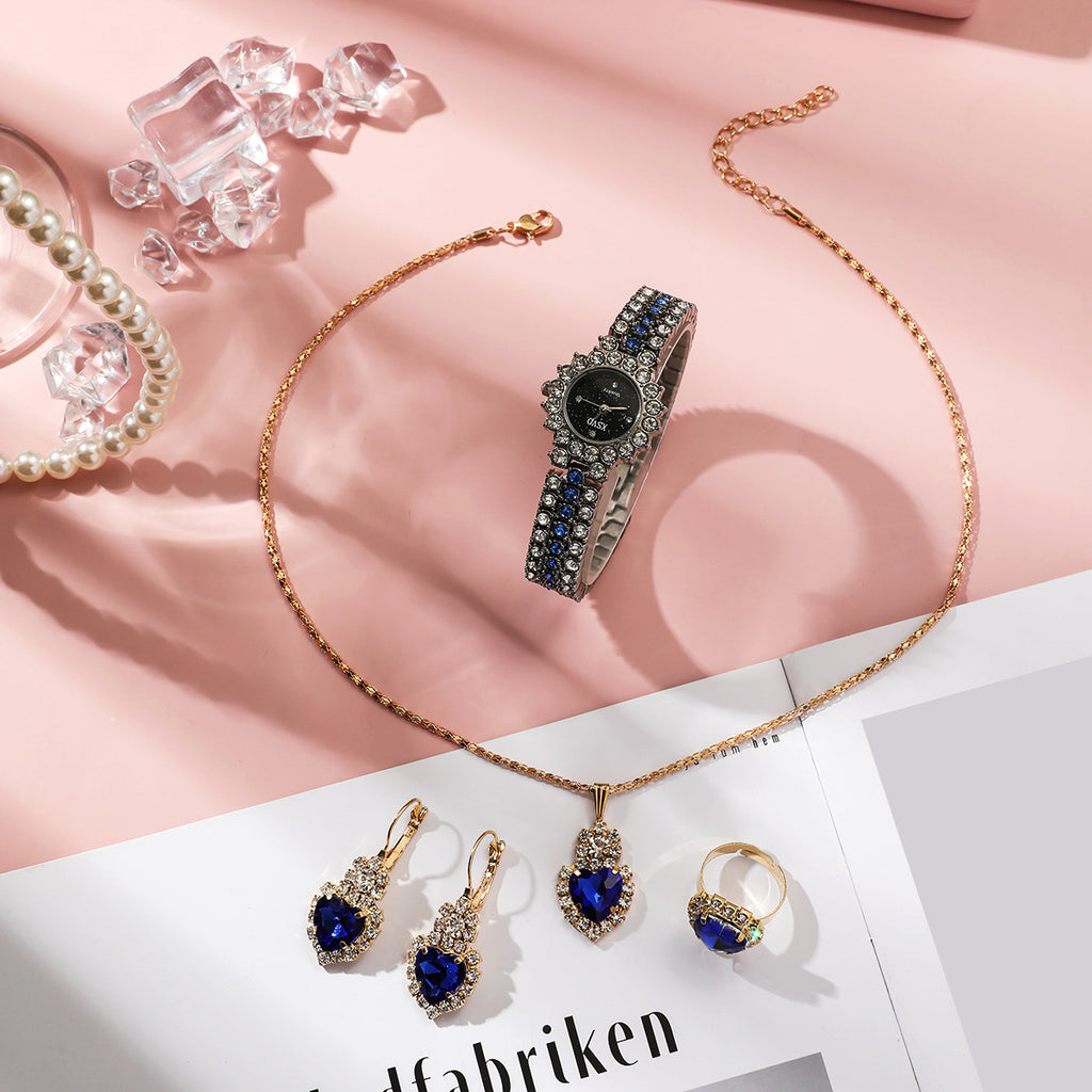 Geschenkset Damenuhr mit Schmuck | LuxeStyle