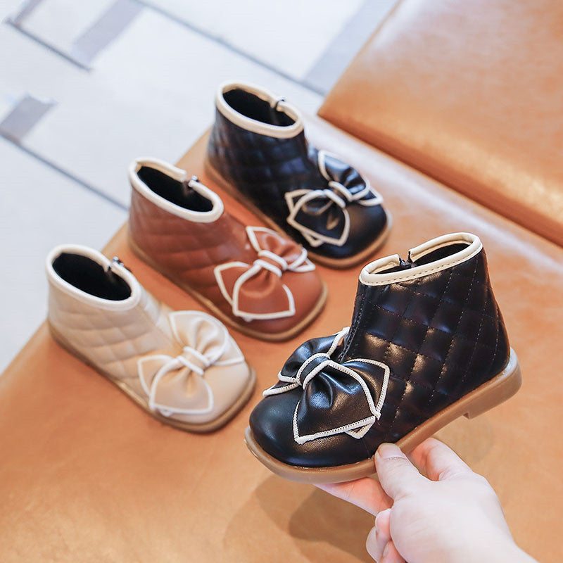 Mädchen Prinzessin Stiefel mit Schleife – Bild 2 | LuxeStyle