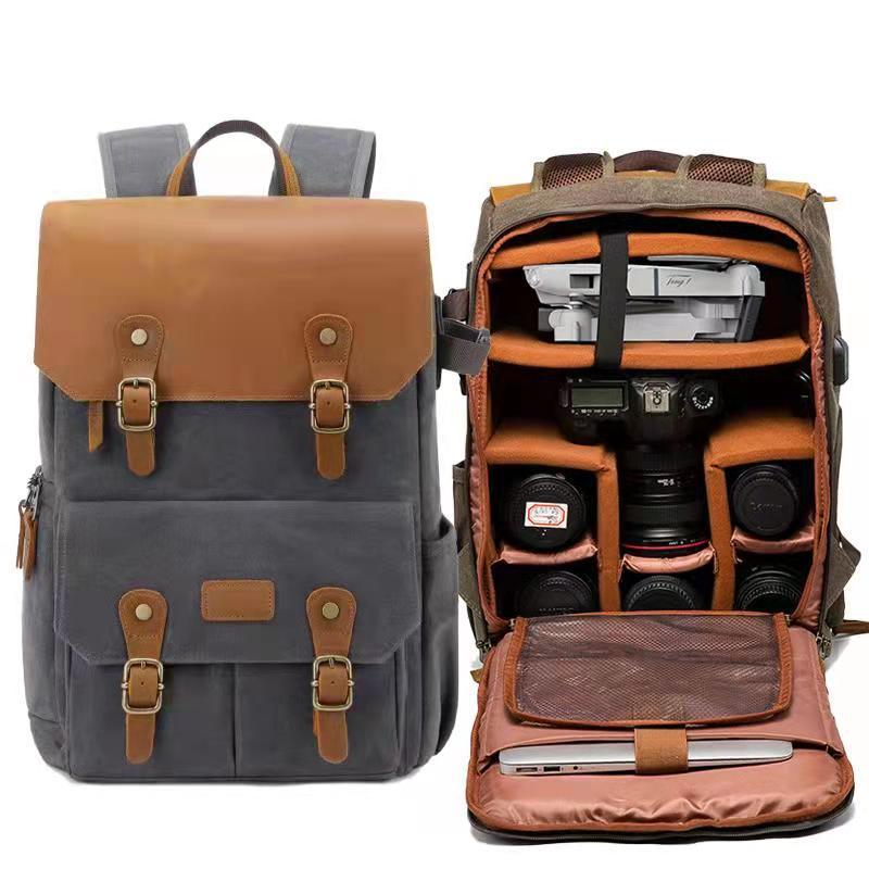 Wasserdichter Canvas Rucksack mit grosser Kapazität – Bild 7 | LuxeStyle