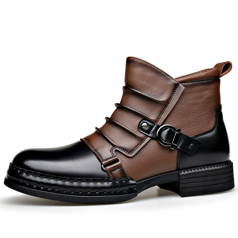 Herren Retro Thermostiefel mit Reissverschluss