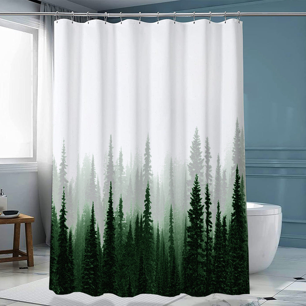 Duschvorhang Polyester mit Haken – Bild 11 | LuxeStyle