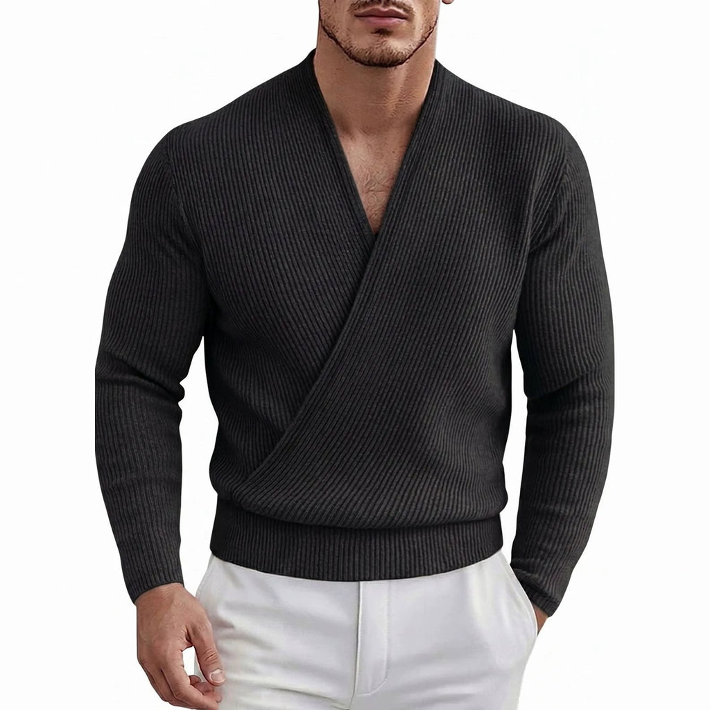 Acrylpullover mit V-Ausschnitt | LuxeStyle
