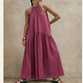 Halterneck Leinenkleid – Bild 10 | LuxeStyle