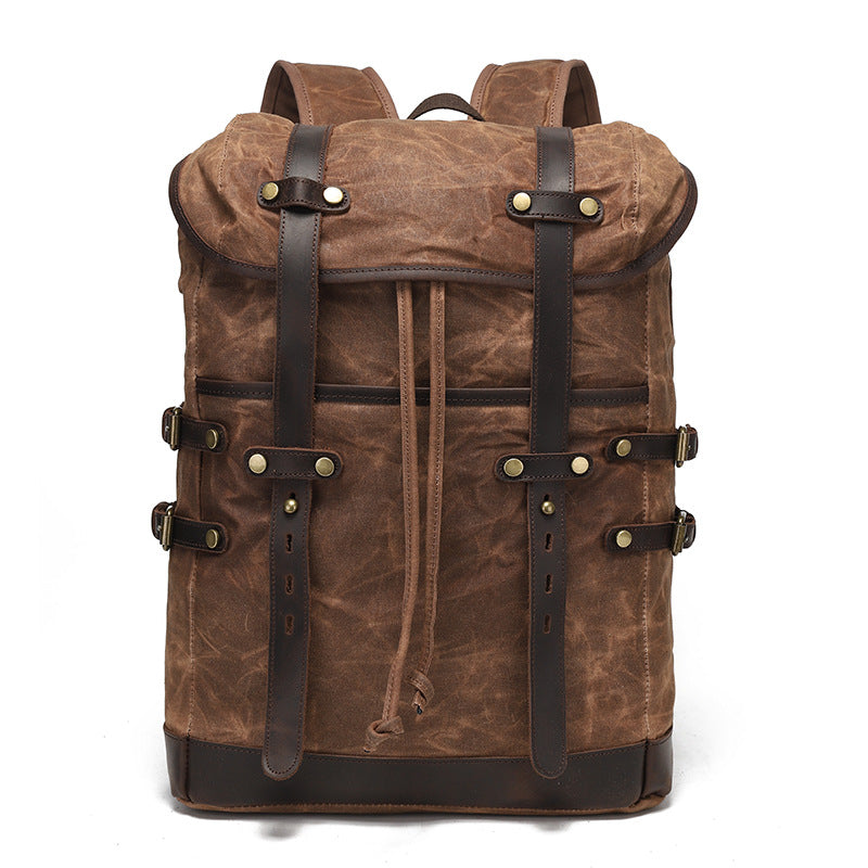 Leisure Travel Bag aus Canvas mit Kuhleder – Bild 2 | LuxeStyle
