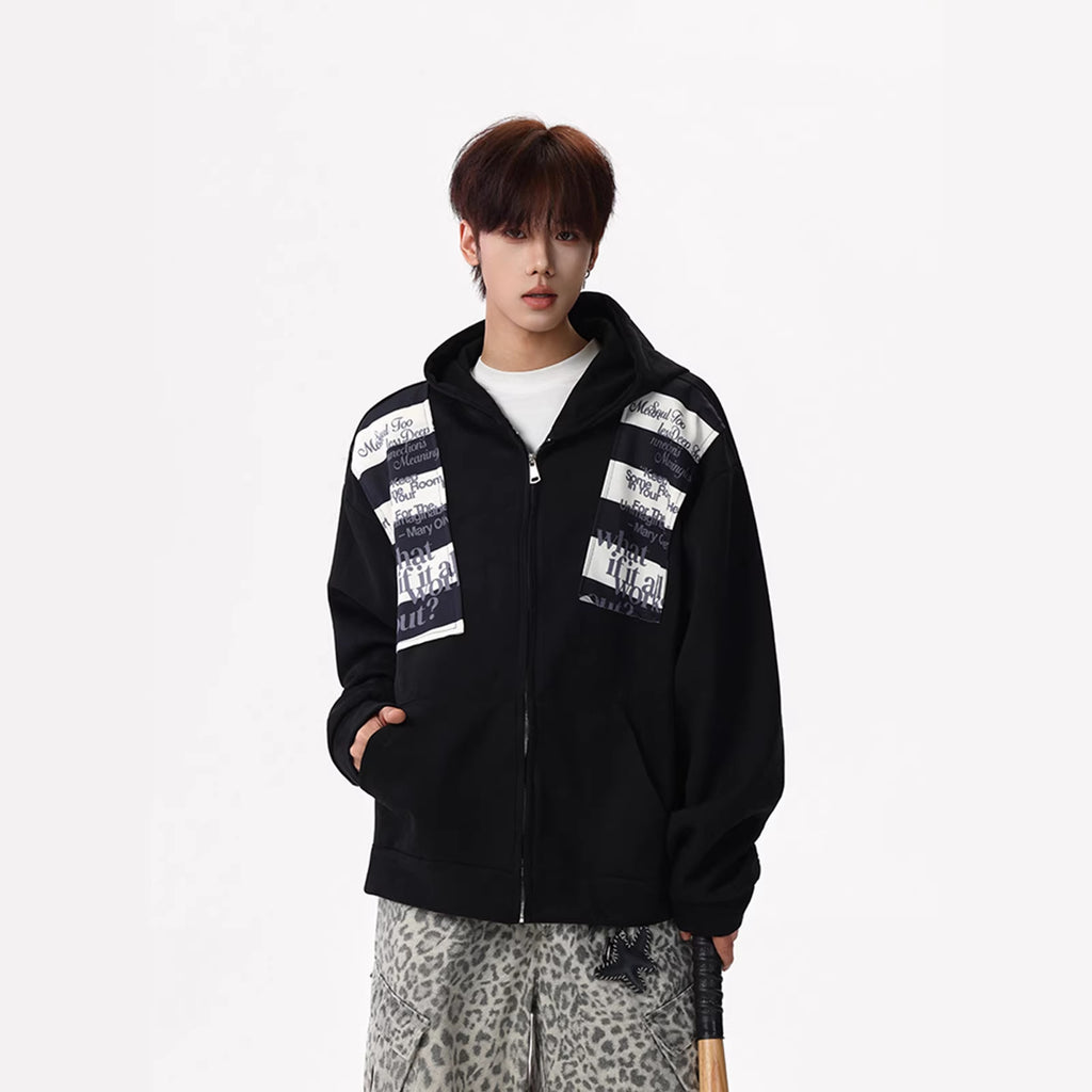 Sportlicher Cardigan Hoodie für Herren – Ansicht 4