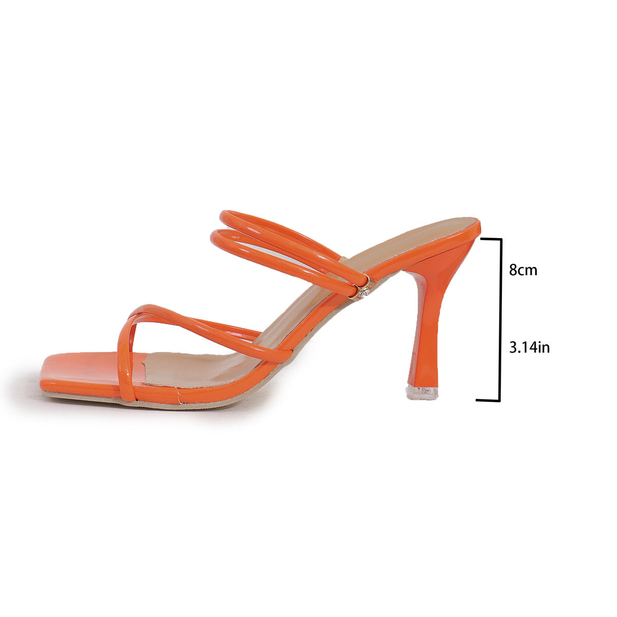 Sandalen mit hohem Absatz und Fischgrätmuster – Bild 4 | LuxeStyle