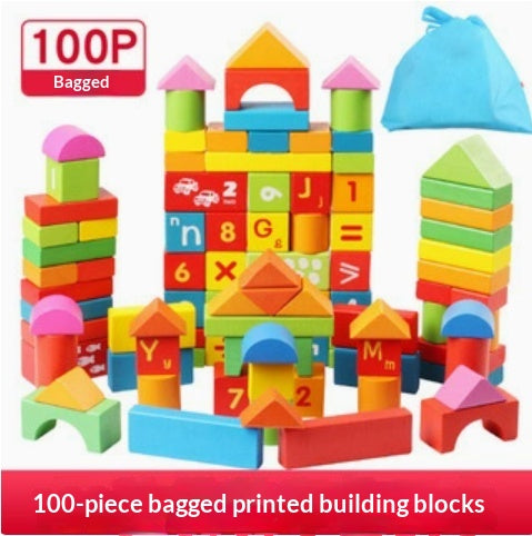 Grosses Holz-Bauklotz-Set für Kinder 4–6 Jahre – Bild 2 | LuxeStyle