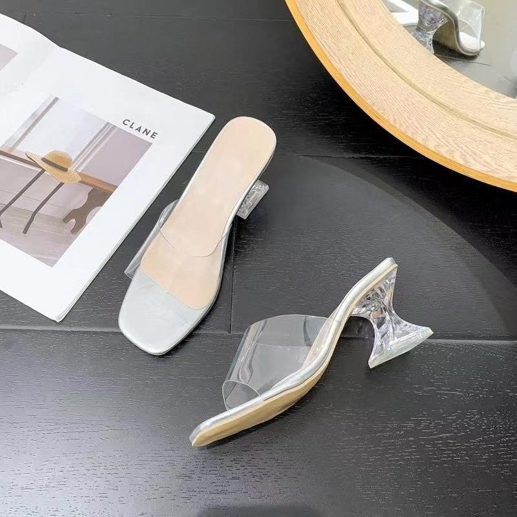 Transparente High Heel Sandalette | LuxeStyle